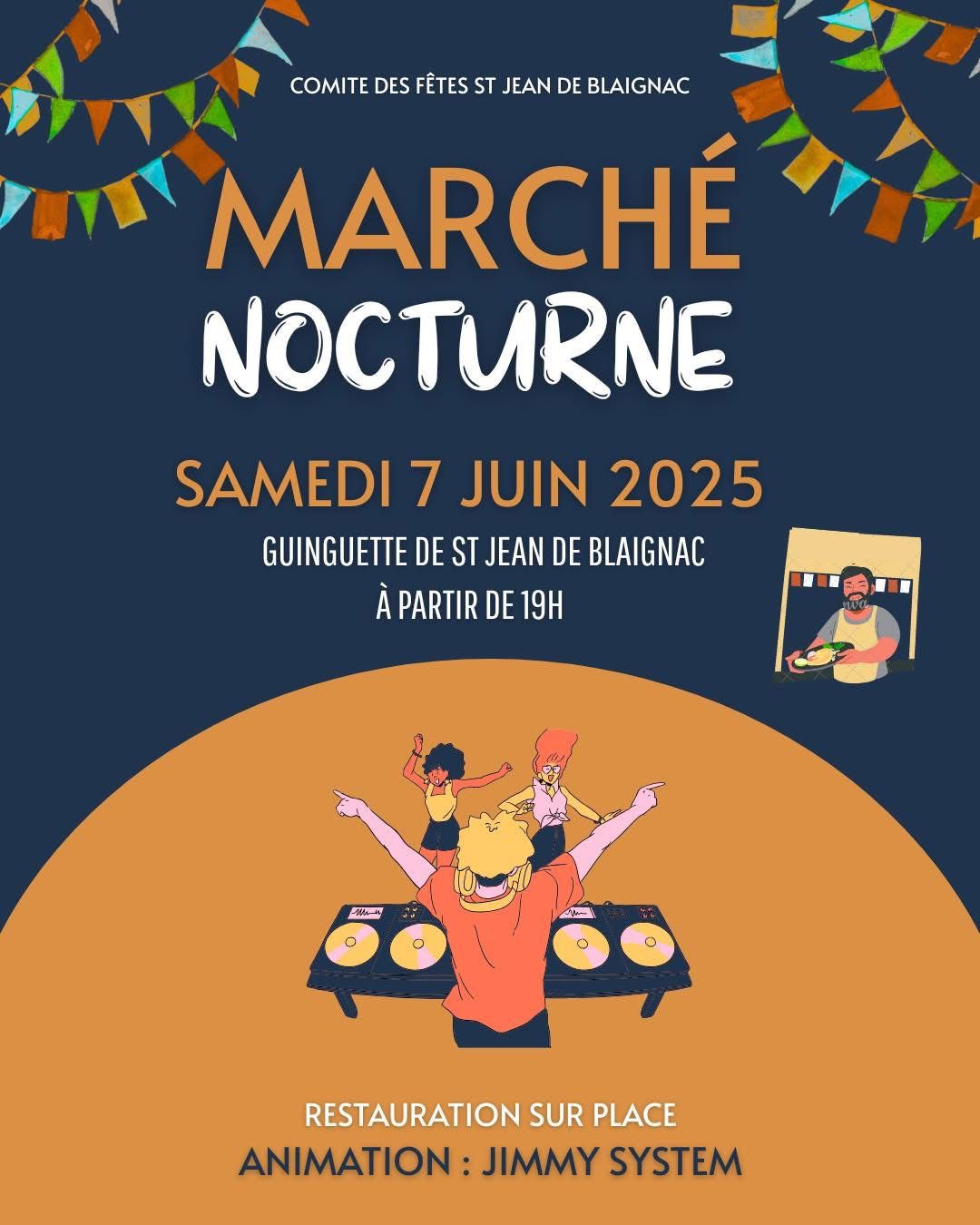 Affiche Marché Nocturne Juin 2025